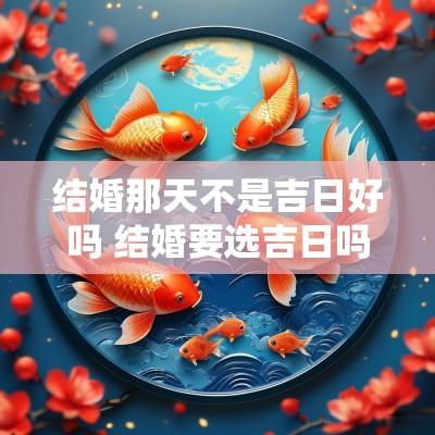 结婚那天不是吉日好吗 结婚要选吉日吗