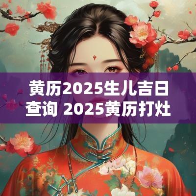 黄历2025生儿吉日查询 2025黄历打灶吉日查询