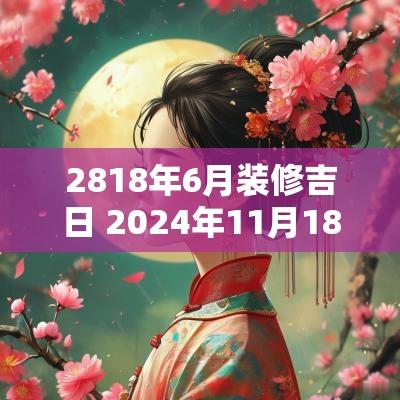 2818年6月装修吉日 2025年11月18日装修吉日一览表