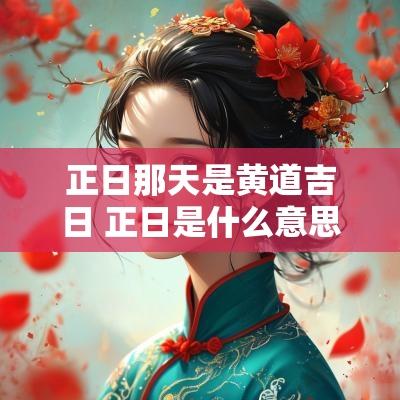 正日那天是黄道吉日 正日是什么意思