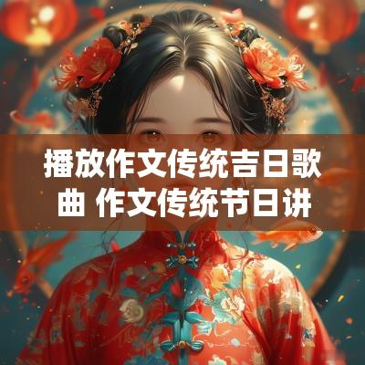 播放作文传统吉日歌曲 作文传统节日讲解视频