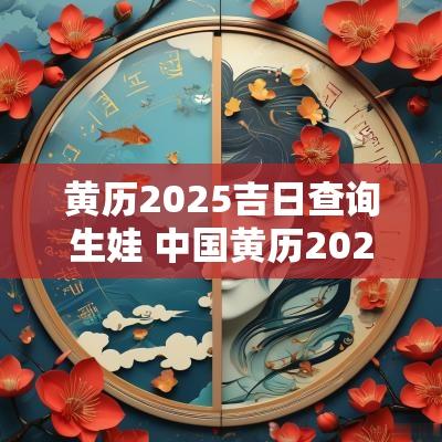 黄历2025吉日查询生娃 中国黄历2025开业吉日