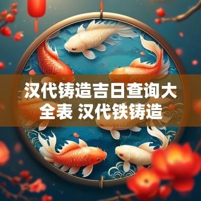 汉代铸造吉日查询大全表 汉代铁铸造