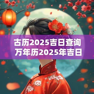 古历2025吉日查询 万年历2025年吉日查询
