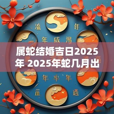 属蛇结婚吉日2025年 2025年蛇几月出生好