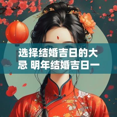 选择结婚吉日的大忌 明年结婚吉日一览表