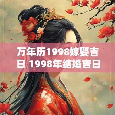 万年历1998嫁娶吉日 1998年结婚吉日查询一览表