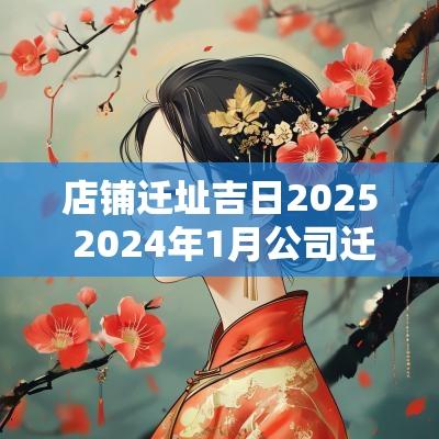 店铺迁址吉日2025 2025年1月公司迁址最好吉日