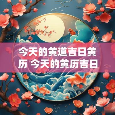 今天的黄道吉日黄历 今天的黄历吉日良辰