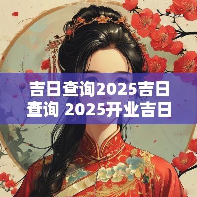 吉日查询2025吉日查询 2025开业吉日和开工吉日