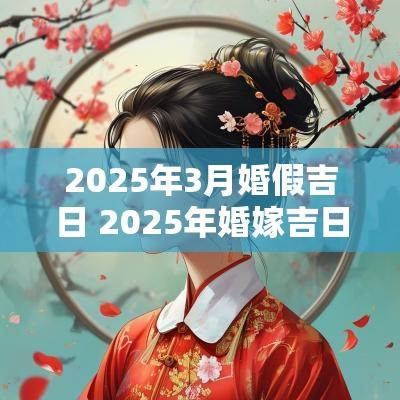 2025年3月婚假吉日 2025年婚嫁吉日查询