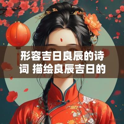 形容吉日良辰的诗词 描绘良辰吉日的古风诗句