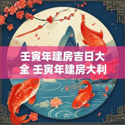 壬寅年建房吉日大全 壬寅年建房大利方向