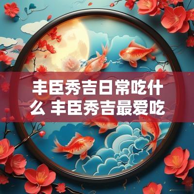 丰臣秀吉日常吃什么 丰臣秀吉最爱吃啥