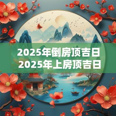 2025年倒房顶吉日 2025年上房顶吉日