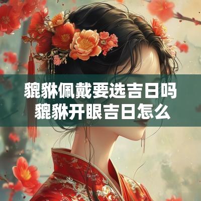 貔貅佩戴要选吉日吗 貔貅开眼吉日怎么选
