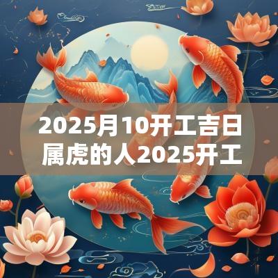 2025月10开工吉日 属虎的人2025开工吉日
