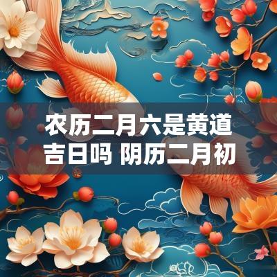 农历二月六是黄道吉日吗 阴历二月初六是黄道吉日吗