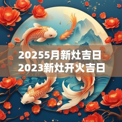 20255月新灶吉日 2025新灶开火吉日