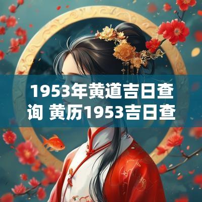 1953年黄道吉日查询 黄历1953吉日查询