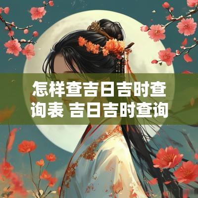 怎样查吉日吉时查询表 吉日吉时查询每日一览表 怎样查吉日吉时查询表 吉日吉时查询每日一览表