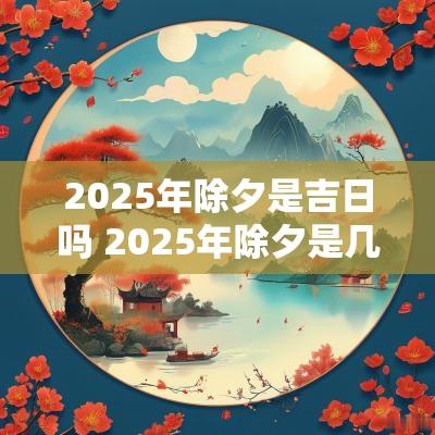 2025年除夕是吉日吗 2025年除夕是几月几日
