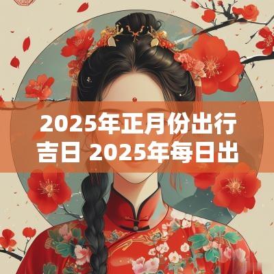 2025年正月份出行吉日 2025年每日出行吉日