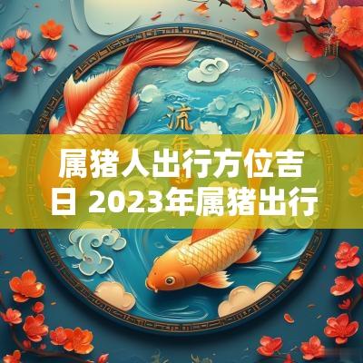 属猪人出行方位吉日 2025年属猪出行吉日