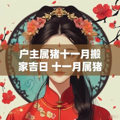 户主属猪十一月搬家吉日 十一月属猪搬家