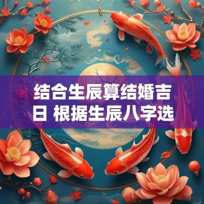 结合生辰算结婚吉日 根据生辰八字选结婚吉日一览表