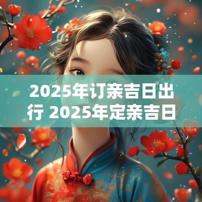2025年订亲吉日出行 2025年定亲吉日查询表