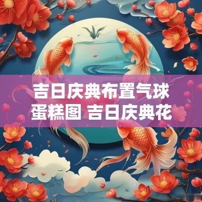 吉日庆典布置气球蛋糕图 吉日庆典花艺