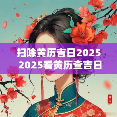 扫除黄历吉日2025 2025看黄历查吉日