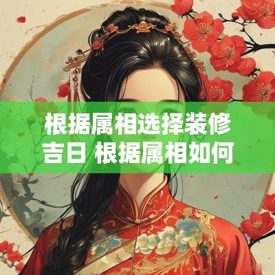 根据属相选择装修吉日 根据属相如何选择吉日呢