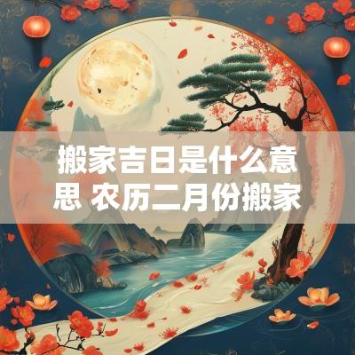 搬家吉日是什么意思 农历二月份搬家吉日