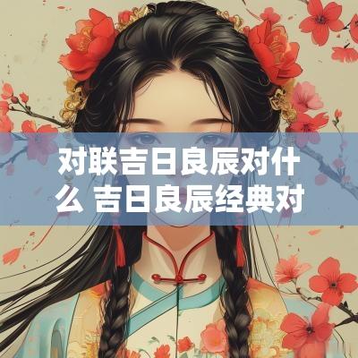 对联吉日良辰对什么 吉日良辰经典对联
