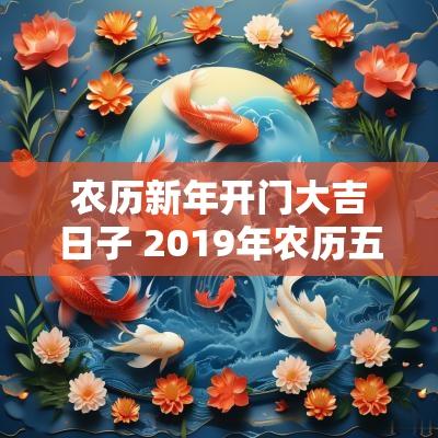 农历新年开门大吉日子 2019年农历五月开门大吉日