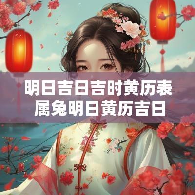明日吉日吉时黄历表 属兔明日黄历吉日查询