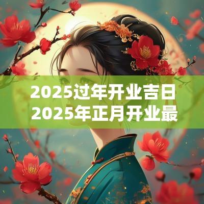 2025过年开业吉日 2025年正月开业最佳吉日