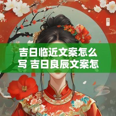 吉日临近文案怎么写 吉日良辰文案怎么写
