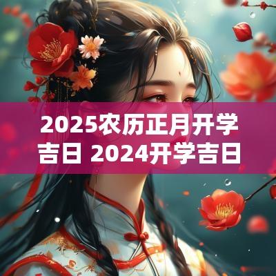2025农历正月开学吉日 2025开学吉日一览表