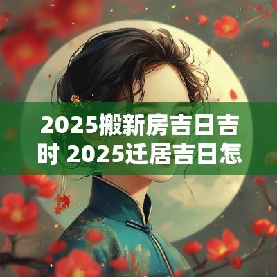 2025搬新房吉日吉时 2025迁居吉日怎么选