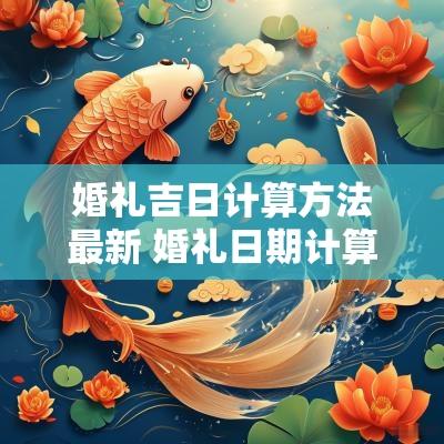 婚礼吉日计算方法最新 婚礼日期计算