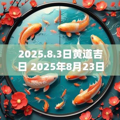 2025.8.3日黄道吉日 2025年8月23日黄道吉日