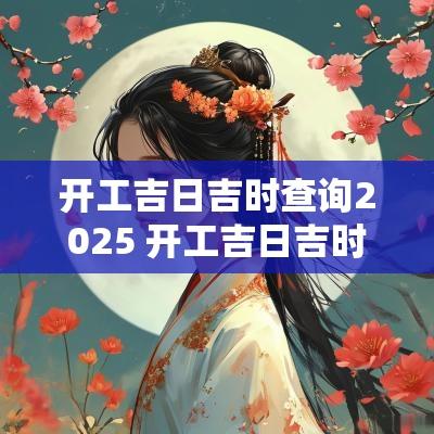 开工吉日吉时查询2025 开工吉日吉时查询2025年