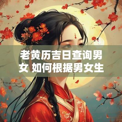 老黄历吉日查询男女 如何根据男女生辰八字择结婚吉日