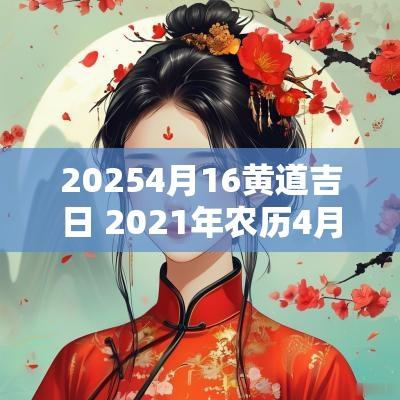 20254月16黄道吉日 2025年农历4月26日黄道吉日一览表