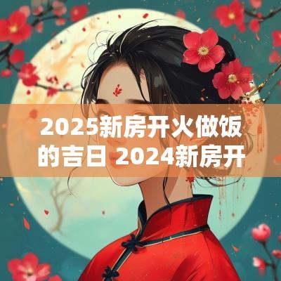 2025新房开火做饭的吉日 2025新房开火做饭吉日