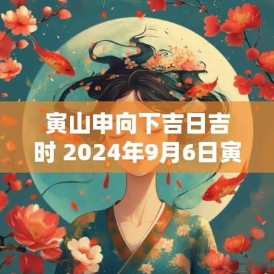 寅山申向下吉日吉时 2025年9月6日寅山申向吉日