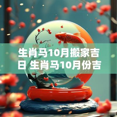 生肖马10月搬家吉日 生肖马10月份吉日